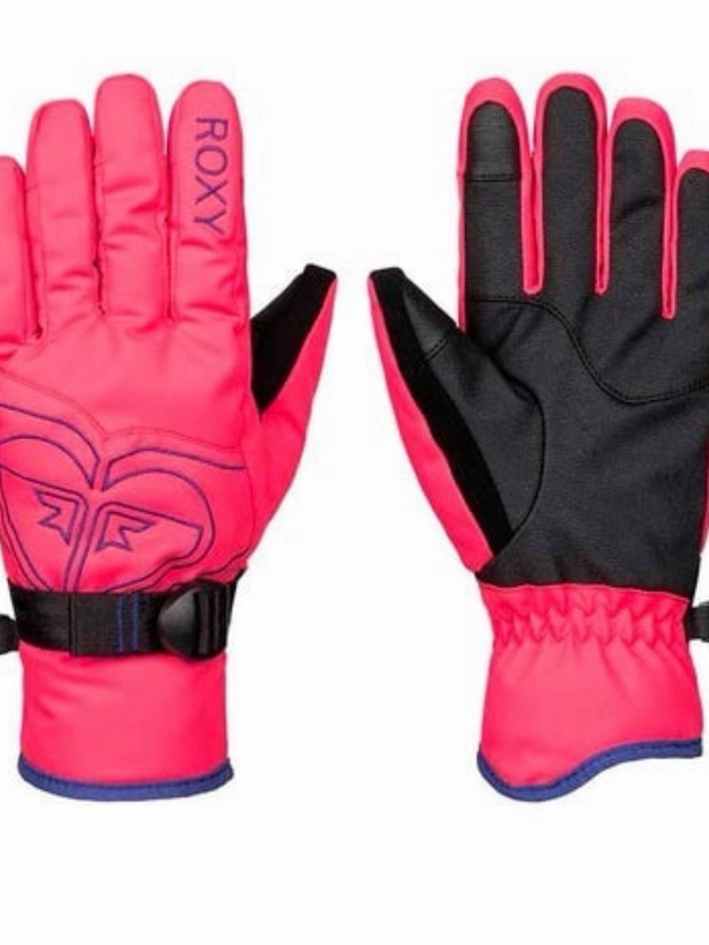 Roxy Popi Girl’s Snow Gloves in Navy & Pink